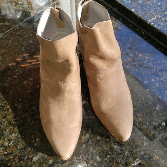 Eileen Fisher Liesel Nubuck Leather Booties Sz 10 - Picture 9 of 12